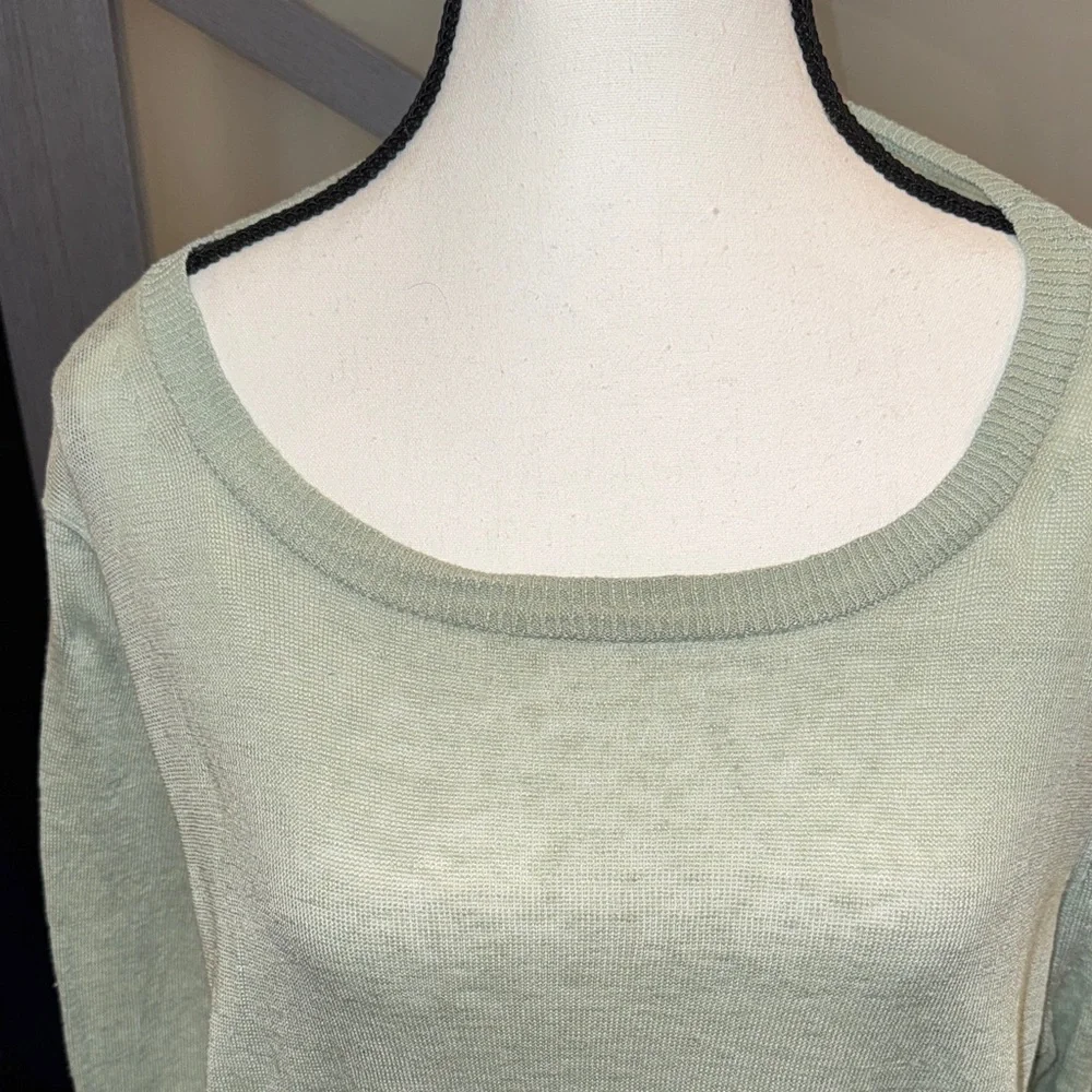 J. Crew Light Seafoam Green Long Sleeve Top